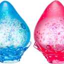 2 Packs Dream Squishy Drop Silicone Squishy Stress Ball for Adults & Kids - Sensory Fidget Toys for Autism, ADHD, Anxiety Relief - Squeeze Stress Relief Toys, Birthday Gifts (Blue & Pink)