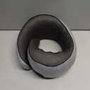 Travel Neck Pillow for Airplanes, Premium Memory Foam Neck Pillow with Ergonomic 360 Support, Travel Essentials for Plane, Car, Train and Home, Gray (Medium)