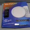 BLNAN 13in LED Flush Mount Ceiling Light Fixture with Remote Control, Dimmable Night Light 2000K, 3000K-6500K 24W Wired Low Profile Light for Bedroom, Kitchen, Living Room, Round White