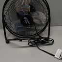 Comfort Zone 9-Inch High-Velocity Desk Fan, All-Metal 3-Speed Turbo Air Circulator with 180 Tilt, Quiet Small Table Fan for Office, Bedroom, and Home, Fully Assembled, ETL Listed