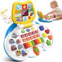 Interactive Laptop Toys for Toddler 2-4: Educational Bilingual Kids Computer with LCD Screen & Learning Toys for 2-3 Year Olds -Birthday Gifts for Boys & Girls