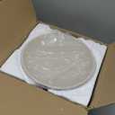 YMXYJM Modern Resin Pedestal Decorative Bowl, Large Fruit Bowl for Kitchen Counter, Stylish Key Bowl for Entryway Table, Beige