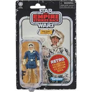Star Wars Retro Collection Han Solo (Hoth) Toy 3.75-inch Scale The Empire Strikes Back Figure, Toys for Kids Ages 4 and Up