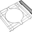 SafBbcue Crafted Genesis Frame Kit 7677 for Weber Genesis II 300 II 600 Series Genesis II 400 and Genesis II LX 400 Series, for Weber Smokerfire EX4 EX6 Pellet Grill,19.2" Silver