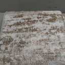 Runners for Hallways Ultra Non-Slip 2x10 Long Runner Rugs Washable Abstract Tear and Stain Resistance No Pile Lightweight Modern Rug Runners for Entryway, Kitchen, Walkway, Entrance, Brown