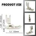 2 x P351 Presser Foot for Computerized Flat Seam Machine and Industrial Flat Seam Machine, Sewing Machine Accessories, for Brother, Singer, JUKI and More Sewing Machine (P351)