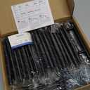 Ravinte 45 Pack 6-3/8 inch Cabinet Pulls Matte Black Stainless Steel Kitchen Cupboard Handles Cabinet Handles 4 Hole Center