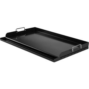 Skyflame Nonstick Griddle Top for Gas Grill, 25"x16" Large Cooking Area Flat Top Griddle with Grease Groove and High Sidewalls, Fit for Camping, Tailgating, Parties