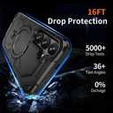 Dionsibei for Samsung Galaxy S25 FE Case Compatible with MagSafe with Kickstand Military Grade Drop Rugged Heavy Duty Protection Shockproof for Galaxy S25 FE Phone Case (Black)