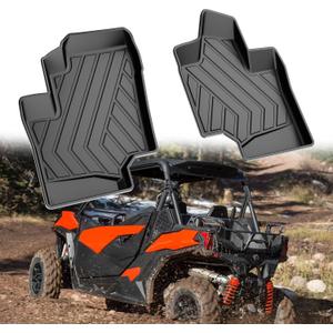 Floor Mats for 2021-2025 2026 Can-Am Commander 2018-2025 2026 Can-Am Maverick Sport Trail: DISUTOGO All Weather Floor Liners for Commander Maverick ATV UTV Accessories Front Row Slush Liners