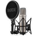Rode NT1 5th Generation Condenser Microphone with SM6 Shockmount and Pop Filter,Silver