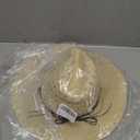 Straw Sun Hats for Women Men Panama Fedora Summer Hat with Leather Belt Wide Brim Beach Sun Jazz Cap (7-7 1/4, 1#beige)