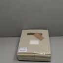 DECOMOMO Storage Bins, Cube Storage Bin with Labels, Fabric Storage Cubes for Shelves (10.5" x 11" / 6pcs, Beige)