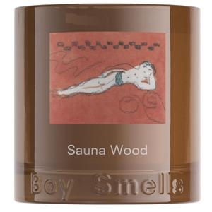 Boy Smells Sauna Wood Scented Candle  8.5oz  Clary Sage, Labdanum & Palo Santo  Woody Earthy Soy Wax Candle