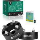 YHTAUTO 4x110mm ATV Wheel Spacers 2 Inch Fits Honda, Suzuki, Can-Am, Bombardier, Kawasaki, Yamaha Model, Grizzly, King Quad, Foreman Tire Spacers w/ M10x1.25 Studs, 74mm Center Bore 4 Lug 2PCS Black