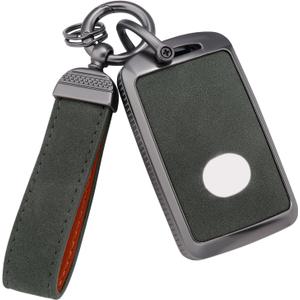 YO&YOYE Compatible with Mazda Key Fob Cover with Keychain, Model1-Green