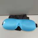 Nidra Contoured Sleep Mask for Side Sleepers Zero Pressure Fit, Light Blocking Eye Shade for Sleeping & Travel Blue, Small Size