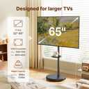 ECOTINY Rolling TV Stand for 32-65" TVs, 88 lbs, Black