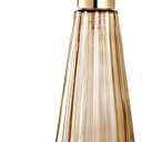 EMPO Vintage Elegant Glass Soap Dispenser, Liquid Soap/Sanitizer/Shampoo Bottle with Pump, Rustic Farmhouse Decor Hand Soap Dispenser Bathroom Accessories (Brown) (Standard)