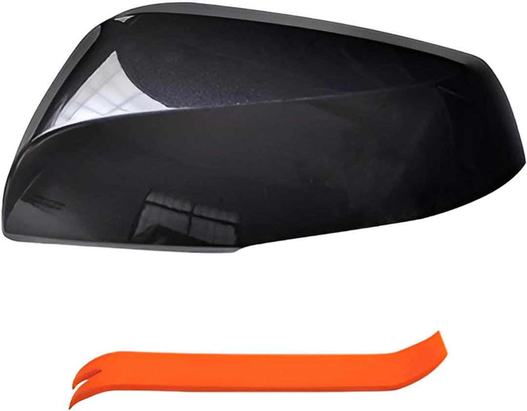 Left Driver Side Mirror Cover Cap Compatible with Toyota Corolla Cross 2022-2024 Glossy Black