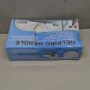 2-Pack Grab Bars for Bathtubs and Showers, 12 inch Shower Handle Suction Shower Bar, Safety Bars for Shower Chair, Bathroom Grab Bar for SeniorNo Drilling Removable (Black, 12 inch)