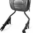 Detachable Sissy Bar Upright for Harley Touring 2009-2025, Rear Passenger Backrest Pad Compatible for Street Glide Road Glide FLHR FLHX FLHT FLTR Electra Glide Road King Ultra Limited CVO