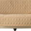 Ameritex Couch Sofa Slipcover 100% Waterproof Nonslip Quilted Furniture Protector Slipcover for Dogs, Children, Pets Sofa Slipcover Machine Washable (Sand, 78")