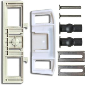 Fixing Plate with Screws, Adjustment Tabs, Rubber Expansion Nut