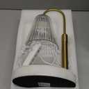 Flameless Candle Warmer Lamp for Jar Candles Large & Small  Dimmable Lamp Candle Warmer Electric with Large Marble Base & Adjustable Height  Candle Melter with Timer and 4 Halogen Light Bulbs (White)