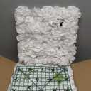 RIDDSEE 6pcs Flower Wall Backdrop16.5 x16.5 Artificial Floral Panels-White