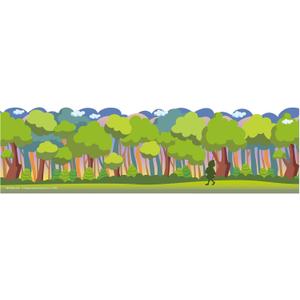 Eureka Once Upon A Dream Forest Extra Wide Decorative Classroom and Bulletin Board Trim for Teachers, 3.25" Wide, 12 Strips for 37 Total Feet