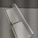 Karisky Key Holder for Wall, Decorative Key and Mail Organizer with 3 Metal Hooks and 2 Shelves, Wood Wall Mounted Key Rack for Entryway, White