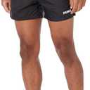 HUGO Mens Reversed Logo Swim Trunks (X-Large, Basic Black)