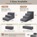 Dog Stairs for Large Dogs 18" H, Extra Wide Pet Steps for Couches & Beds