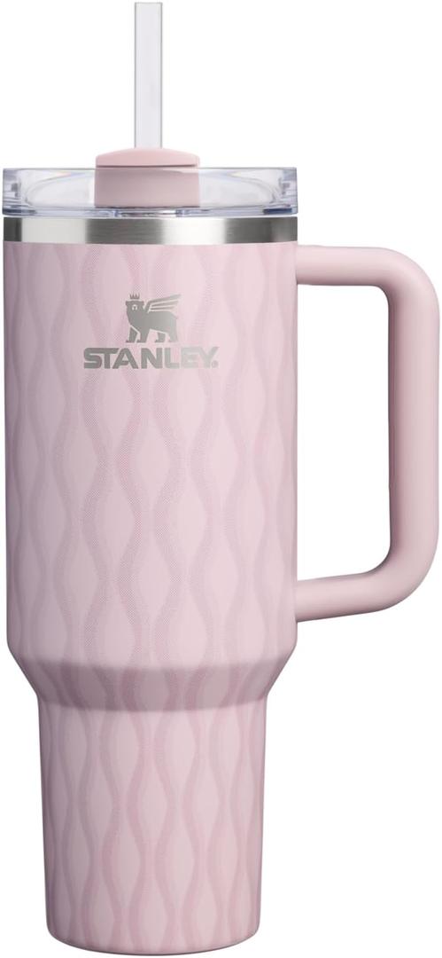 STANLEY Quencher H2.0 Tumbler with Handle and Straw 40 oz | Flowstate 3-Position Lid | Cup Holder Compatible for Travel | Insulated Stainless Steel Cup | BPA-Free | Dawn Drift