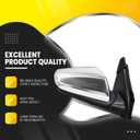 Chrome Passenger Side Mirror Compatible with 2018-2024 Equinox/Terrain Heated & Turn Signal & Blind Spot and Power Adjust 84225387 GM1321595 (8 Pins)
