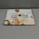 Horaldaily Fall Tablecloth 6084 Inch Rectangular, Thanksgiving Autumn Harvest Orange Pumpkin Leaves Washable Table Cover for Party Picnic Dinner Decor