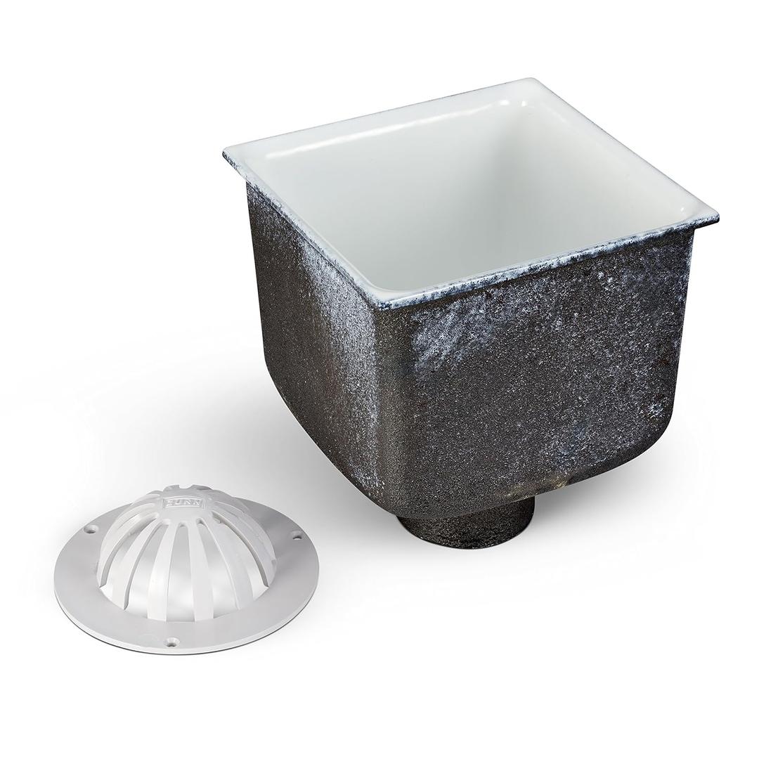 Zurn FD2378-NH2 A.R.C. Floor Sink 6" Sump Depth, 2" No-Hub Connection, 8" x 8"