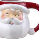 Comfy Hour Joyful Holiday Collection Santa Claus Mugs (1 Count (Pack of 1)