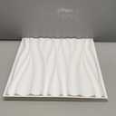 STICKGOO Wave Wall Panels for Interior Wall Decor, White 3D Wall Panels Accent Wall, Paintable 3D Wall Decor Covering Panels for Living Room Bedroom, Pack of 12 Tiles