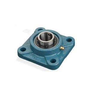 1 Pcs UCF205-16 Pillow Block Flange Bearing, 1 inch Bore, 4 Bolt Flanged Unit, Square Flanged Ball Bearing with Set Screw Locking, Cast Iron Housing, Self-Alignment