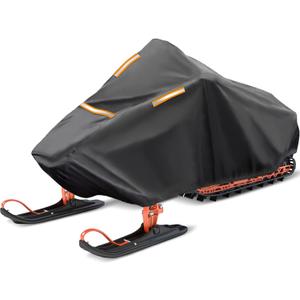 Snowmobile Cover -Trailerable Snowmobile Storage Cover Snowshield Cover Compatible with Polaris Ski Doo Arctic Cat Yamaha (XL fits Length 145" x 51" x 48")