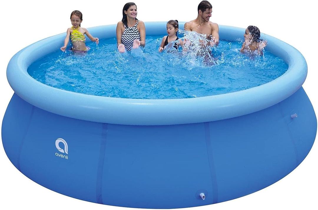 DIMAR GARDEN 12ft x 36in Inflatable Swimming Pool, Outdoor Above Ground Blow Up Pools