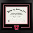 Campus Images NCAA unisex Modern (8.5X11, Black & Red)
