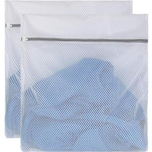 2 XX-Large Honeycomb Delicates Bags for Washing Machine, 24 x 24 Inches lingerie bags for Laundry, Travel Storage Organize Bag for Cotton Clothes,Sheet, Shoes