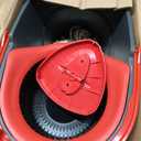 O-Cedar EasyWring Microfiber Spin Mop, Bucket Floor Cleaning System, Red, Gray, Standard
