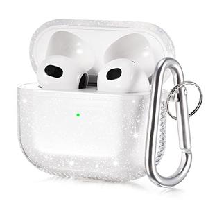 Pack Of 2 KOREDA Compatible with AirPods 3 2021 3rd Generation Case Cover, Soft Clear TPU Transparent Protective Case with Keychain for AirPod 3, Not Compatible with AirPods Pro 3 2025 and AirPods 4 2024