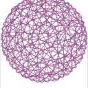 AHHFSMEI Paper Braided Round Placemats Set of 12 Natural Non-Slip Heat Resistant Table Mats for Dining Tables Woven Indoor Outdoor Place mats(Purple,12)