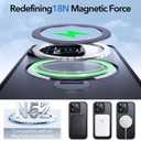 Anqrp 360 All-in-ONE Stand Case for iPhone 15 Pro with Rotatable Magnetic Kickstand Ring Holder, Compatible with MagSafe, MIL-Grade Shockproof iPhone 15 Pro Phone Case Cover 6.1" Black