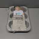 Martha Stewart Gallen 6-Cup Nonstick Carbon Steel Muffin and Cupcake Pan  Cool Grey, Durable Bakeware for Even Baking and Easy Release